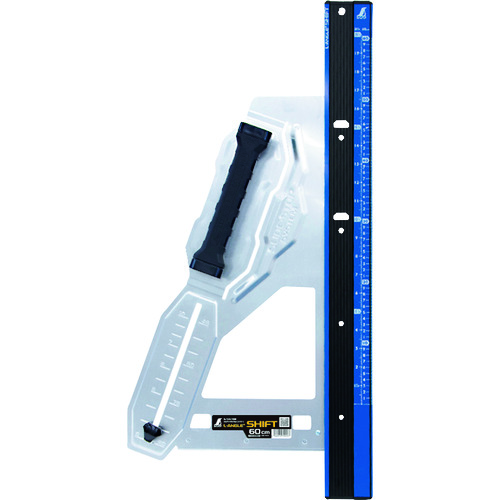 トラスコ中山 シンワ 丸ノコガイド定規 エルアングル Plus シフト 60cm 寸勾配切断機能付(ご注文単位1台)【直送品】