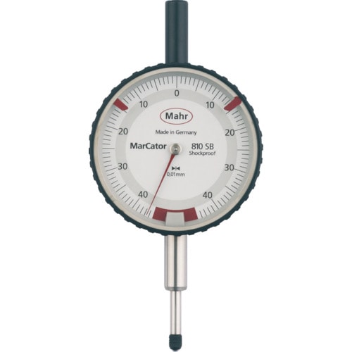 トラスコ中山 マール ダイヤルゲージ ダイヤルインジケーター 文字盤径50mm 限定測定範囲・耐衝撃・防滴タイプ(4317000)(ご注文単位1個)【直送品】