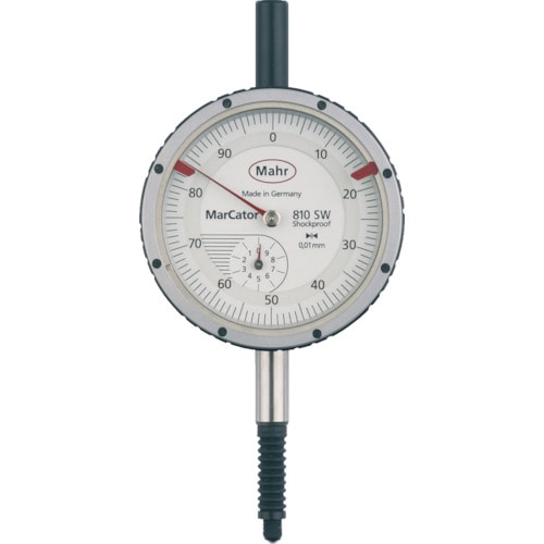トラスコ中山 マール ダイヤルゲージ ダイヤルインジケーター 文字盤径50mm 深さ測定用・耐衝撃・防滴タイプ(4315000)(ご注文単位1個)【直送品】