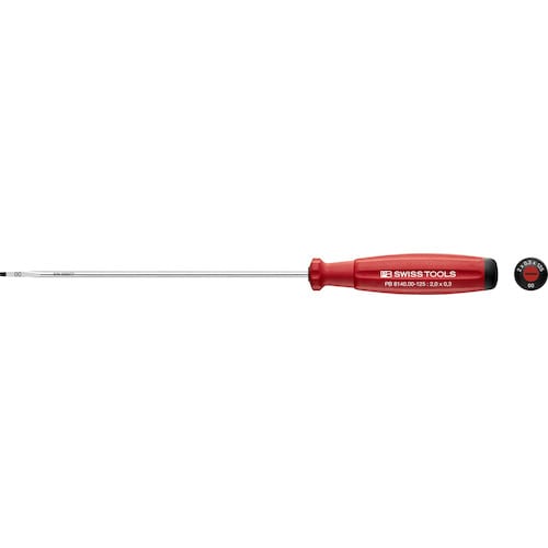 トラスコ中山 PBスイスツールズ スイスグリップ・マイナスドライバー 全長200 適合ネジM1.2（ご注文単位1本）【直送品】