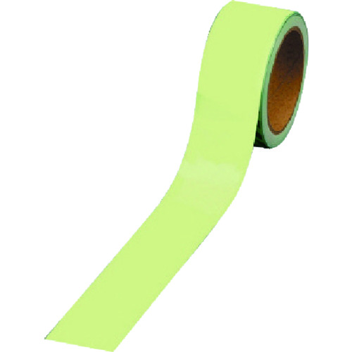 トラスコ中山 ユニット 蓄光テープ 50mm巾(ご注文単位1巻)【直送品】