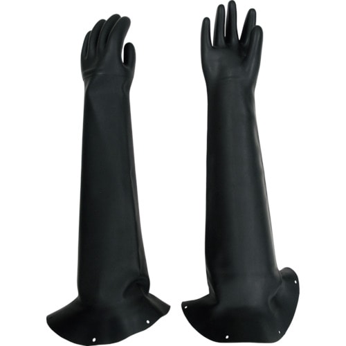 トラスコ中山 トワロン ブラスト用手袋 ブラスト用手袋フランジ付(ご注文単位1組)【直送品】