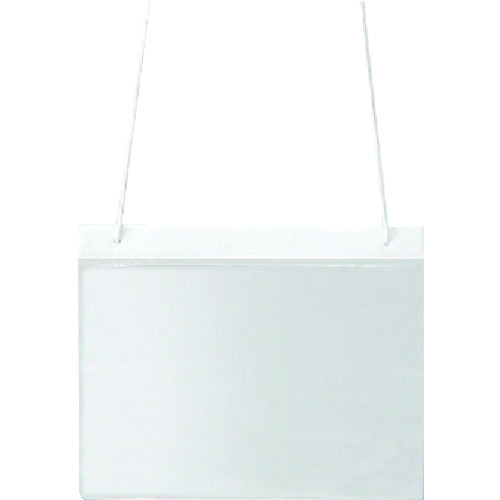 トラスコ中山 ユニット ポケット式役割ホルダー 白 塩ビ 250×314（ご注文単位1枚）【直送品】