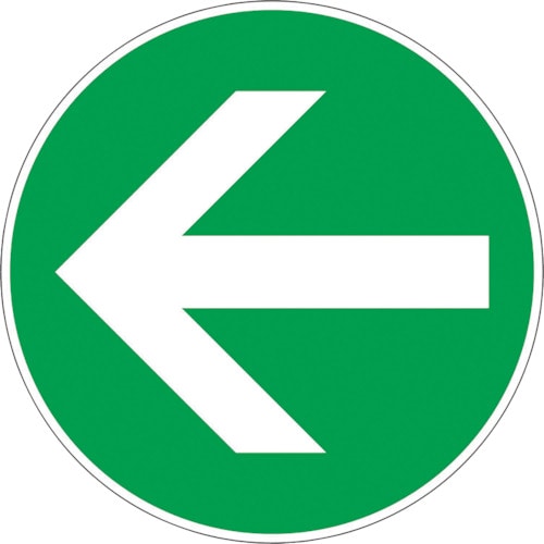 トラスコ中山 ユニット ユニピタ 矢印 緑 小(OAフロア用)（ご注文単位1枚）【直送品】