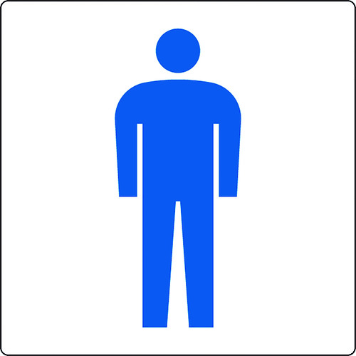 トラスコ中山 ユニット トイレ表示 小 男子(ご注文単位1枚)【直送品】