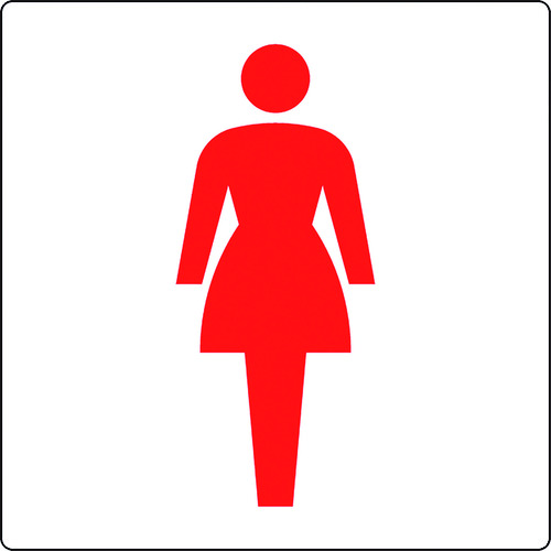 トラスコ中山 ユニット トイレ表示 小 女子（ご注文単位1枚）【直送品】