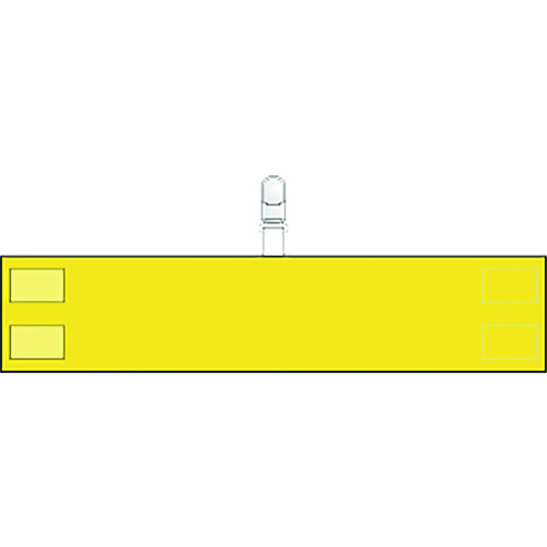 トラスコ中山 ユニット 腕章 クリップタイプ(黄)（ご注文単位1枚）【直送品】