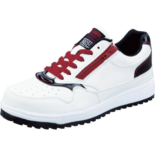 トラスコ中山 ジーベック ZIPアップ耐滑セフティシューズ 85118 ホワイト 27.0CM(ご注文単位1足)【直送品】