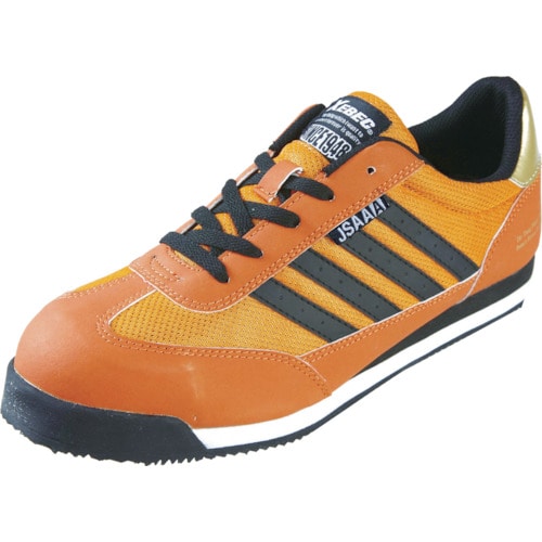 トラスコ中山 ジーベック セフティシューズ 85127 オレンジ 23.0CM(ご注文単位1足)【直送品】