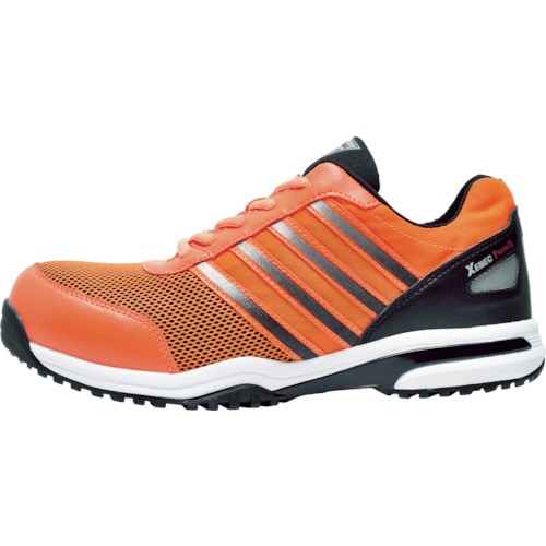 トラスコ中山 ジーベック 85132 セフティシューズ 240 オレンジ(ご注文単位1足)【直送品】