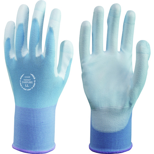 トラスコ中山 トワロン ウレタン背抜き手袋 快適背抜き3本指先強化 LL（ご注文単位1組）【直送品】