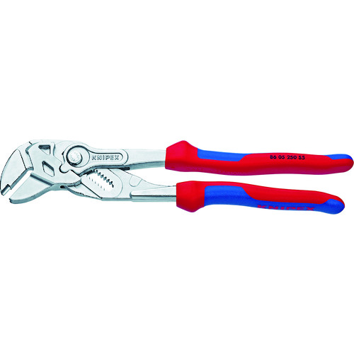 トラスコ中山 KNIPEX プライヤーレンチ 250mm 航空機仕様(ご注文単位1個)【直送品】