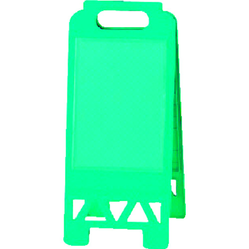 トラスコ中山 ユニット フロアユニスタンド 緑 両面ポケット（ご注文単位1台）【直送品】