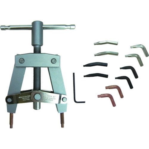 トラスコ中山 ラングツールズ スナップリングプライヤー(T型ハンドルタイプ・替爪式・軸穴兼用)(ご注文単位1個)【直送品】