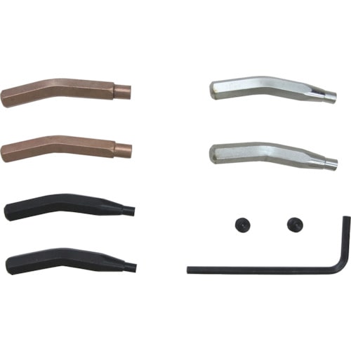 トラスコ中山 ラングツールズ 87用 先端部替爪 3組入り 20°曲爪(ご注文単位1セット)【直送品】