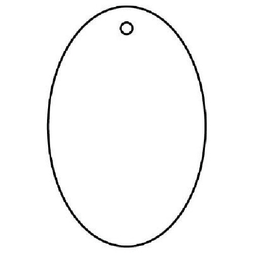 トラスコ中山 ユニット 白無地板 楕円型 5枚組 エコユニボード 45×30×2厚（ご注文単位1組）【直送品】