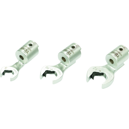 トラスコ中山 TONE 差替式トルクレンチ用交換クイックスパナヘッドセット T8Dシリーズ 3点セット(ご注文単位1セット)【直送品】