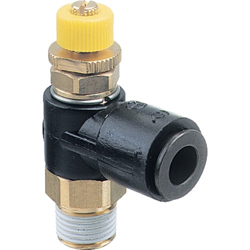 トラスコ中山 チヨダ フジスピードコントローラα(樹脂)メーターアウト8mm・R3/8(ご注文単位1個)【直送品】