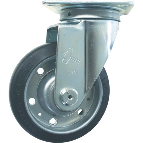 トラスコ中山 サンコー 樹脂製運搬車 918170 ハンドカーSM用125Φ自在キャスター(ご注文単位1個)【直送品】