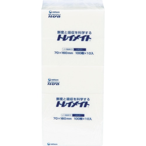 トラスコ中山 ユニ・チャーム トレイメイト Gトレイメイト 60×120 (1000枚入)(ご注文単位1パック)【直送品】