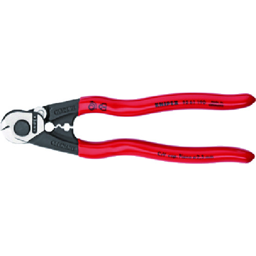 トラスコ中山 KNIPEX ワイヤーロープカッター 190mm(ご注文単位1個)【直送品】