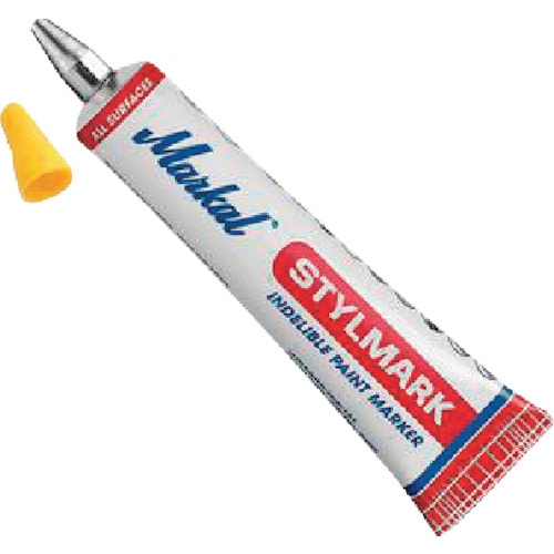 トラスコ中山 Markal チューブマーカー STYLMARK 黄（ご注文単位1本）【直送品】