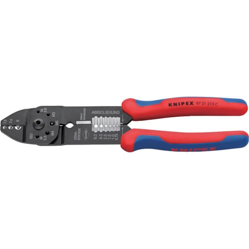 >トラスコ中山 KNIPEX 圧着ペンチ 215mm 446-9721(ご注文単位1個)【直送品】