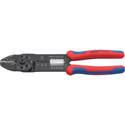 >トラスコ中山 KNIPEX 圧着ペンチ 240mm 836-8955(ご注文単位1個)【直送品】