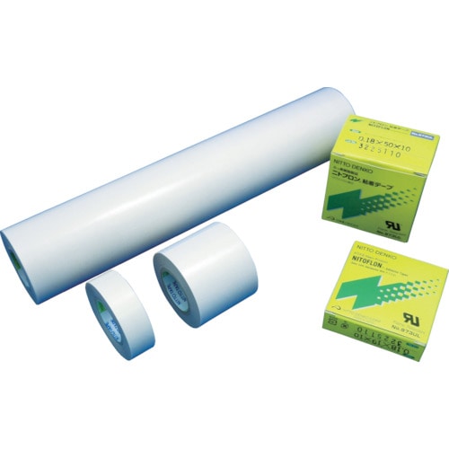 トラスコ中山 日東 ふっ素樹脂粘着テープ ニトフロン粘着テープ No.973UL-S 0.13mm×200mm×10m(ご注文単位1巻)【直送品】