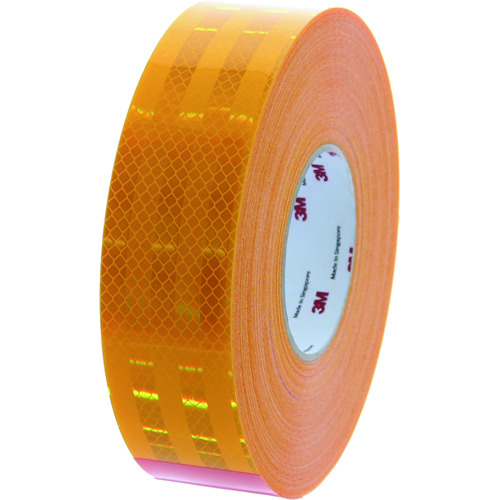 トラスコ中山 3M DGコンスピキュイティ反射シート 53.5mmX50m 黄色(ご注文単位1巻)【直送品】