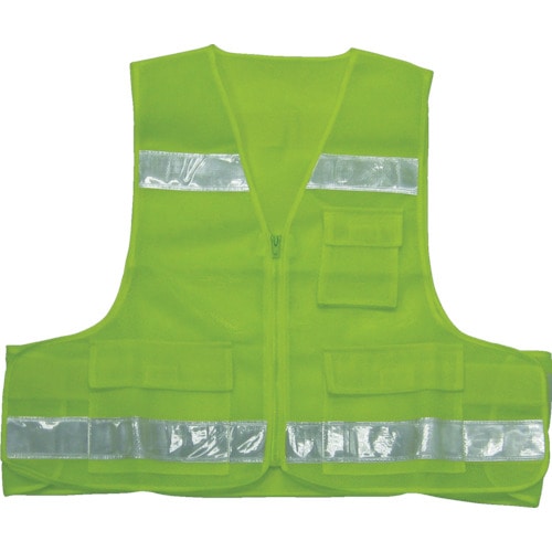 トラスコ中山 スリーライク パトベスト タイプI 蛍光イエロー(ご注文単位1着)【直送品】