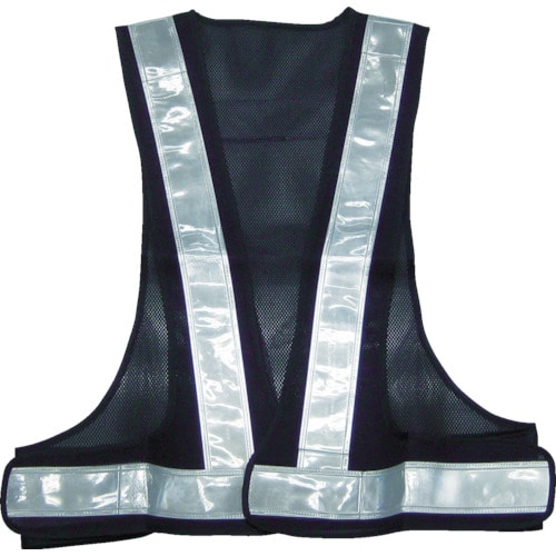 トラスコ中山 スリーライク パトベスト タイプIII ネイビーブルー/白反射(ご注文単位1着)【直送品】