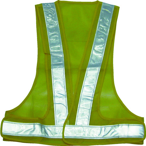 トラスコ中山 スリーライク パトベスト タイプIII イエロー/白反射(ご注文単位1着)【直送品】