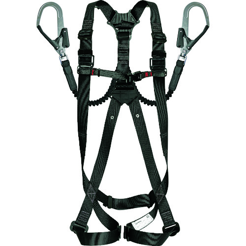 トラスコ中山 タジマ ハーネスGS 蛇腹 ダブルL2セット 黒 Mサイズ（ご注文単位1個）【直送品】