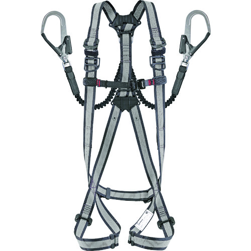 トラスコ中山 タジマ ハーネスGS 蛇腹 ダブルL2セット ライン白 Sサイズ（ご注文単位1個）【直送品】