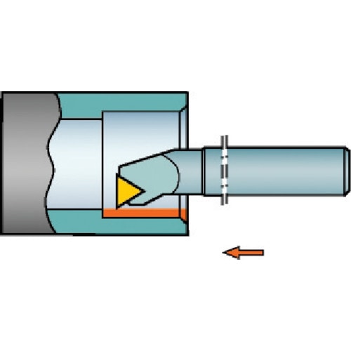トラスコ中山 サンドビック T-Max P ネガチップ用ボーリングバイト(210) 566-2923(ご注文単位1本)【直送品】