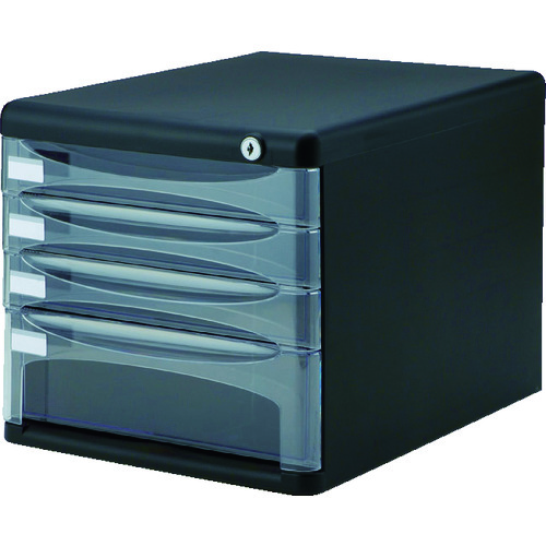 トラスコ中山 ナカバヤシ セキュリティデスクトップケース4段（ご注文単位1台）【直送品】