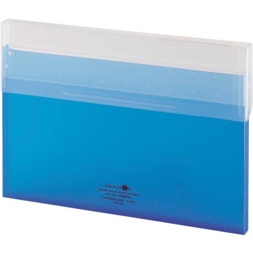 トラスコ中山 リヒト コングレスバッグ 青 A4 226-8003(ご注文単位1冊)【直送品】