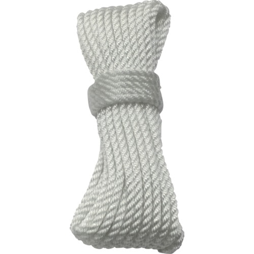 トラスコ中山 ユタカメイク ロープ ナイロンロープ3ツ打 6φ×10m(ご注文単位1巻)【直送品】