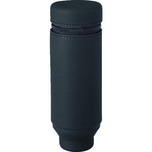 トラスコ中山 リヒト スタンドペンケース 丸形タイプ ブラック（ご注文単位1個）【直送品】