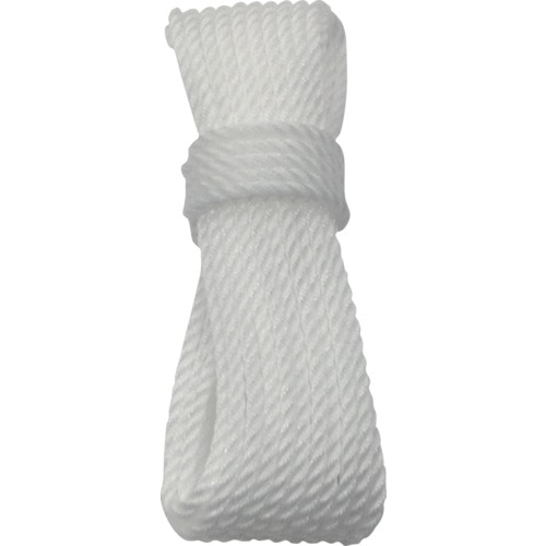 トラスコ中山 ユタカメイク ロープ PEナチュラルホワイト 6φ×10m(ご注文単位1巻)【直送品】