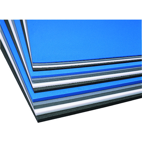 トラスコ中山 イノアック 発泡ポリエチレンシート 灰 5×1000×1000(ご注文単位10枚)【直送品】