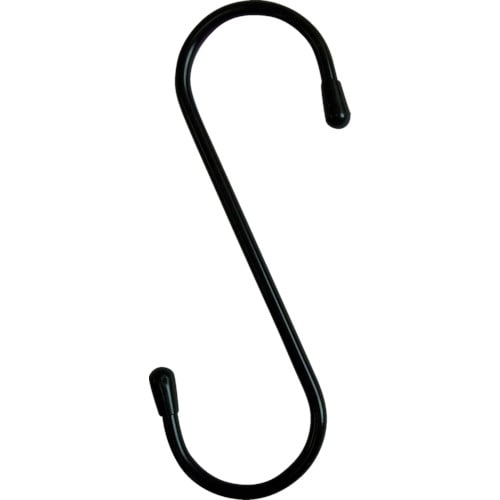 トラスコ中山 ニッサチェイン 塩ビ被覆線Sフック 黒 150mm(2個入り)（ご注文単位1パック）【直送品】