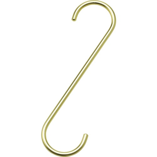 トラスコ中山 水本 ファンシーSフックストレート(ライトイエロー) 全長200mm（ご注文単位1本）【直送品】