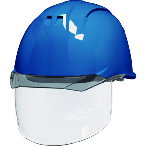 トラスコ中山 DIC 透明バイザーヘルメット(シールド面付) AA11EVO-CSW KP スカイブルー/スモーク(ご注文単位1個)【直送品】