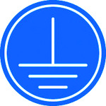 トラスコ中山 IM アースラベルφ16　102-9896（ご注文単位1組）【直送品】