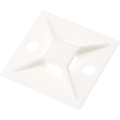 トラスコ中山 パンドウイット マウントベース M3ねじ止め 難燃性白 (100個入)　403-6573（ご注文単位1袋）【直送品】