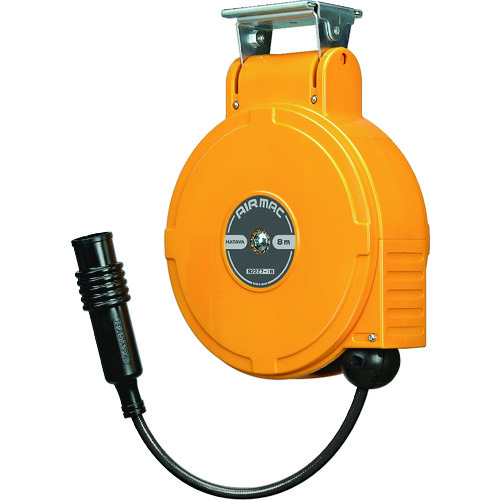 トラスコ中山 ハタヤ 取付型自動巻取エアリール エヤーマックMS 耐スパッタ―ホース 6.5×10.8m(ご注文単位1台)【直送品】