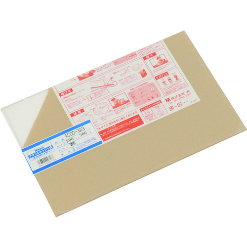 トラスコ中山 光 アクリルキャスト板(透明) 3×200×300mm(ご注文単位1枚)【直送品】