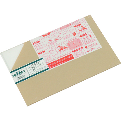 トラスコ中山 光 アクリルキャスト板(透明) 5×200×300mm(ご注文単位1枚)【直送品】